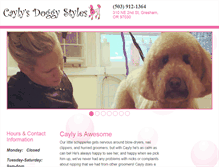 Tablet Screenshot of caylysdoggystyles.com